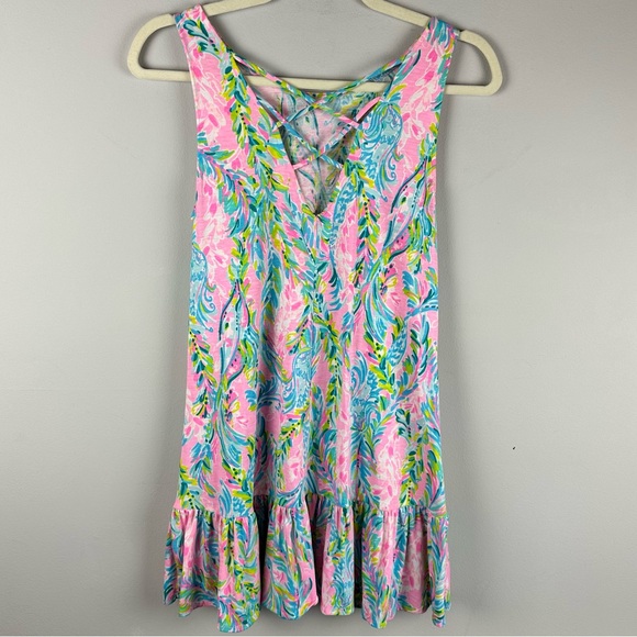 Lilly Pulitzer Women's Kristen Dress Multi Unicorn of the Sea sz XS - Picture 3 of 7